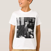 Sigmund Freud In His Office & Funny Cat Quote