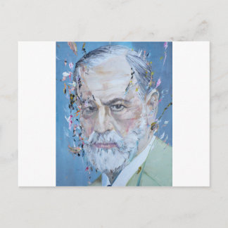 SIGMUND FREUD - oil portrait Postcard