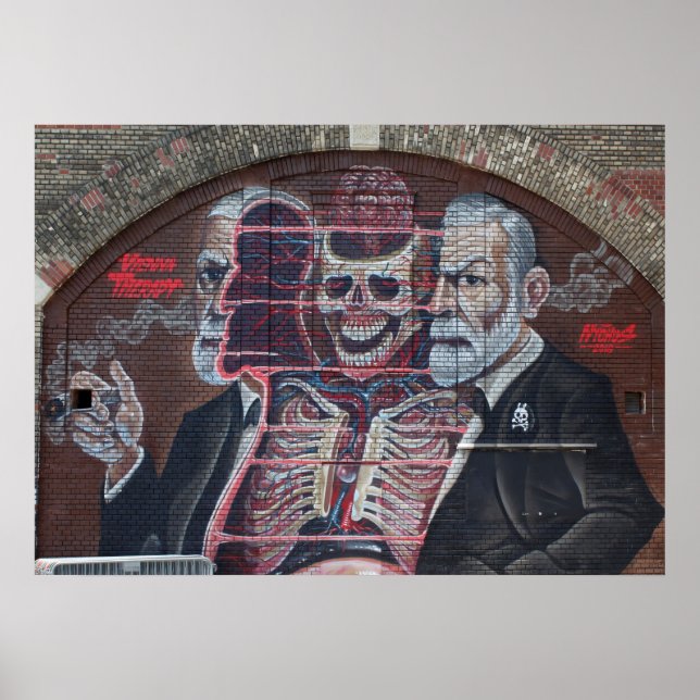 Sigmund Freud Street Art Poster (Front)