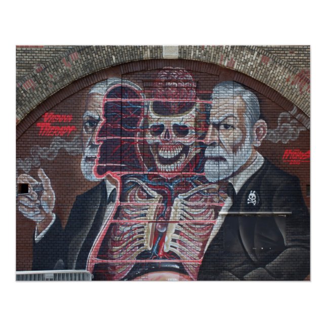 Sigmund Freud Street Art Poster (Front)