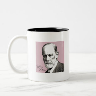 Sigmund Freud - Your Mum Two-Tone Coffee Mug