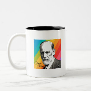 Sigmund Freud - Your Mum Two-Tone Coffee Mug