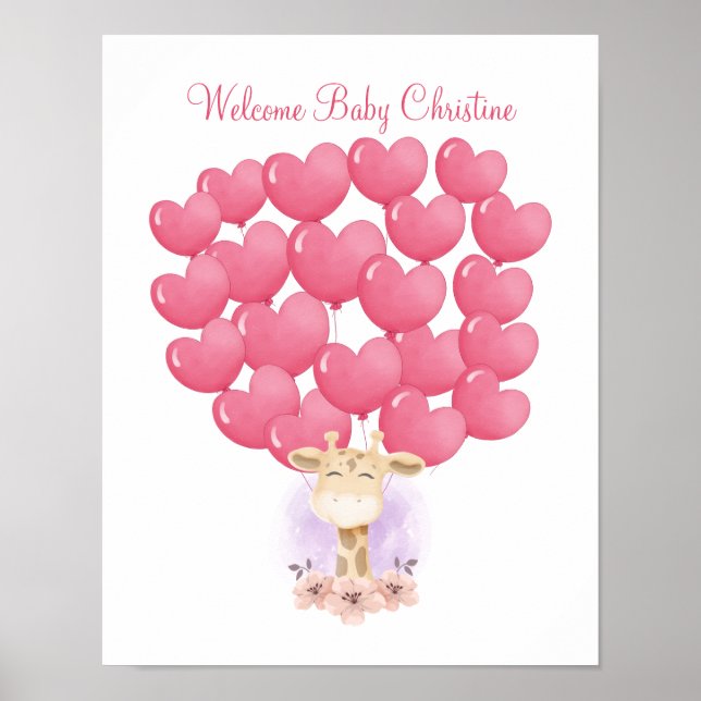 Sign a Balloon, Guest Book Poster, Guestbook (Front)