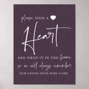 Sign a Heart   Wedding Guestbook Sign