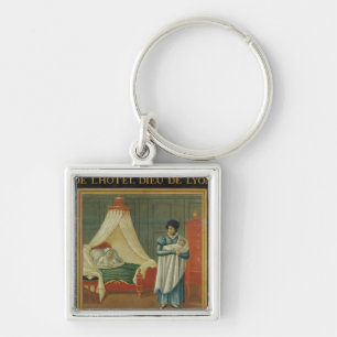 Sign advertising the services of a midwife key ring