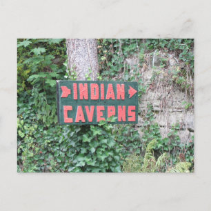 sign for indian caverns Postcard