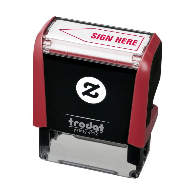 Sign Here Business Contract Signature Self-inking Stamp (Product)
