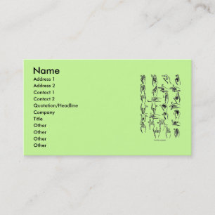 Sign Language Alphabet Business Card