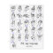 SIGN LANGUAGE ALPHABET postcard