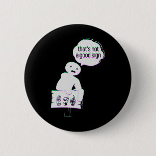 Sign Language Asl American Hand Talking Awareness 6 Cm Round Badge