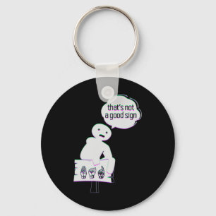 Sign Language ASL American Hand Talking Awareness  Key Ring