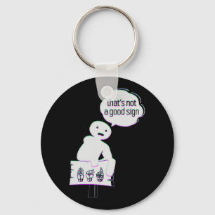 Sign Language Asl American Hand Talking Awareness Key Ring
