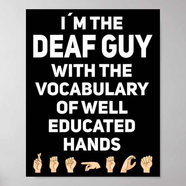 Sign Language Asl Hand Gesture Deaf Awareness 1  (Front)
