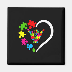 Sign Language ASL Love Autism Awareness Day Appare Magnet