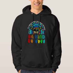 Sign Language Butterfly Autism Awareness Month Be Hoodie