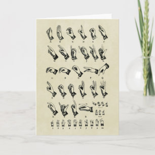 Sign Language Card