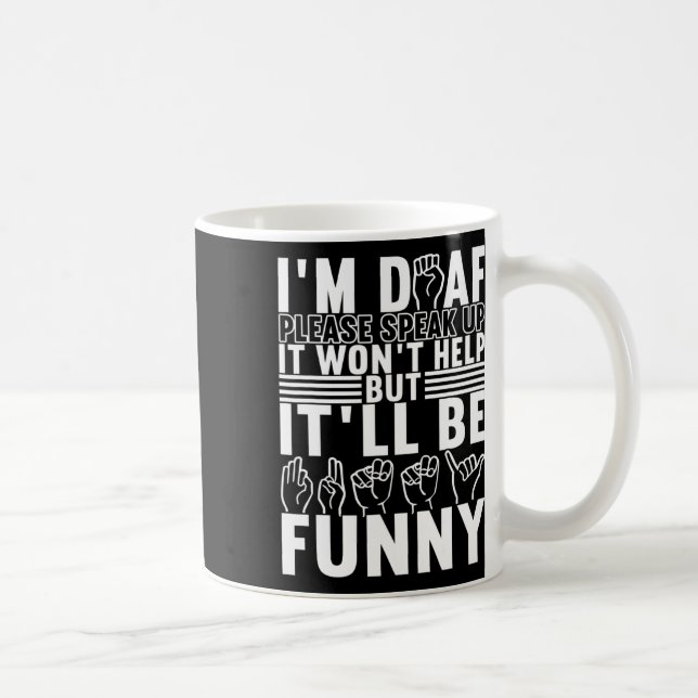 Sign Language Deaf Awareness 13  Coffee Mug (Right)