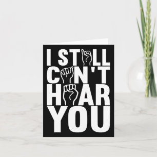Sign Language Deaf Awareness 15 Card