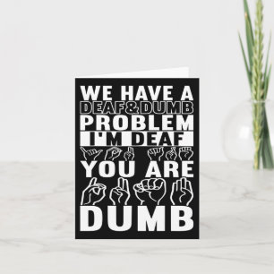 Sign Language Deaf Awareness 16 Card