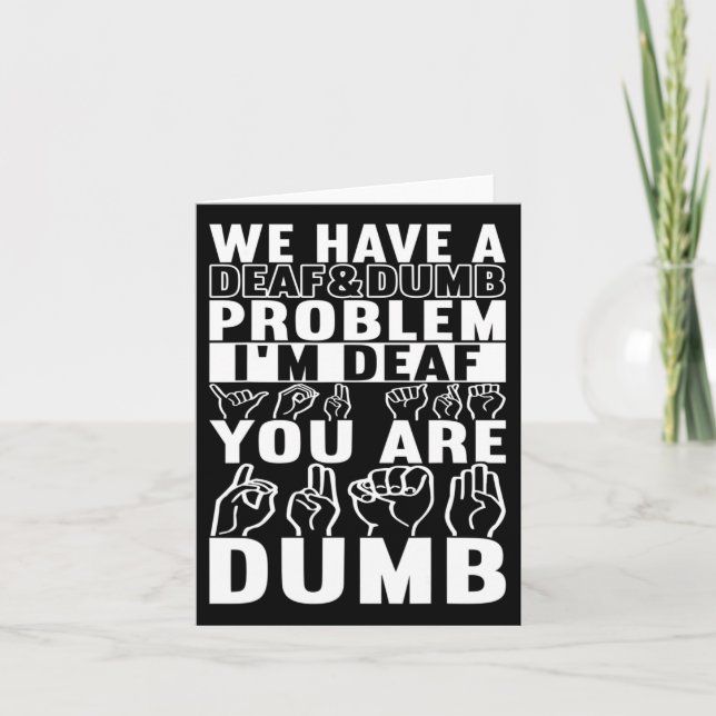 Sign Language Deaf Awareness 16  Card (Front)