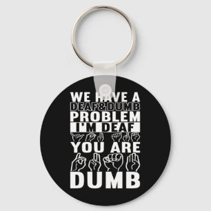 Sign Language Deaf Awareness 16 Key Ring