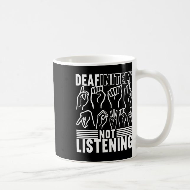 Sign Language Deaf Awareness 1  Coffee Mug (Right)