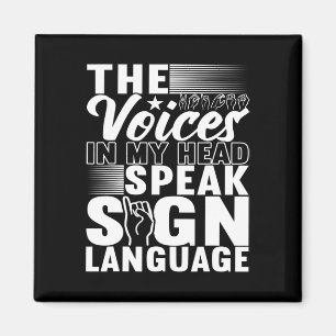 Sign Language Deaf Awareness 5 Magnet