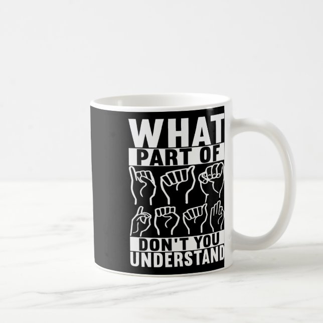 Sign Language Deaf Awareness 7  Coffee Mug (Right)