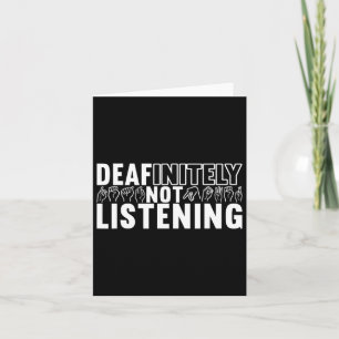 Sign Language Deaf Awareness 9 Card
