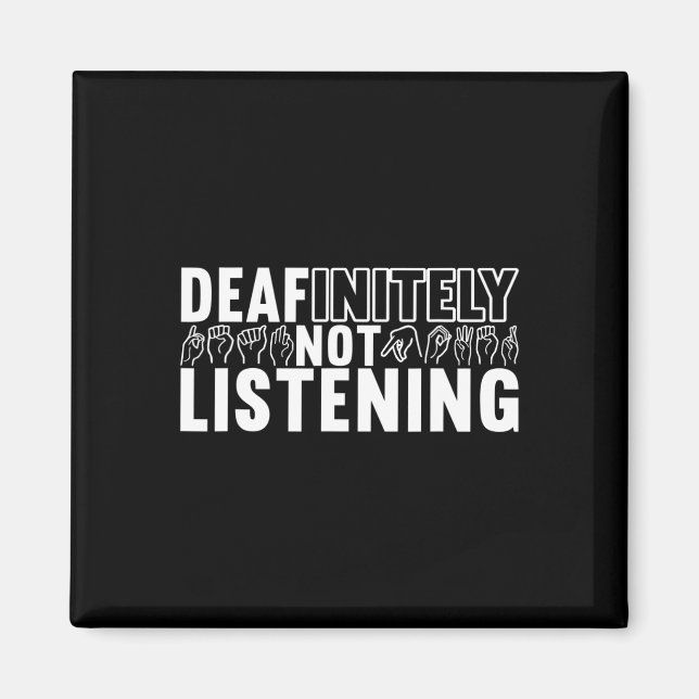 Sign Language Deaf Awareness 9  Magnet (Front)