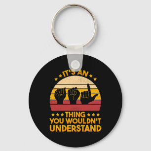 Sign Language Deaf Awareness and ASL 1 Key Ring