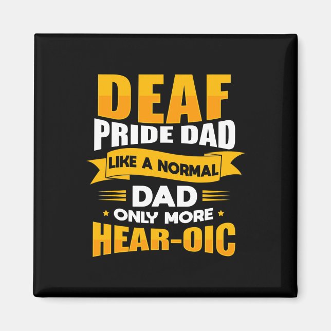 Sign Language Deaf Awareness Asl And Deaf Pride Da Magnet (Front)