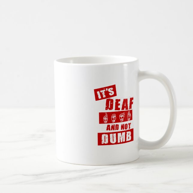 Sign Language Deaf Awareness Hand Talk ASL Lenguaj Coffee Mug (Right)