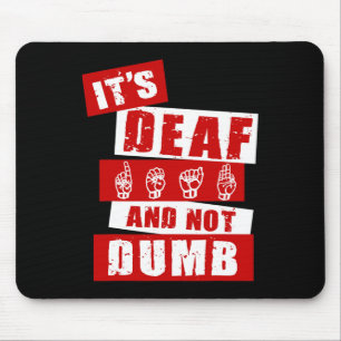 Sign Language Deaf Awareness Hand Talk Asl Lenguaj Mouse Pad