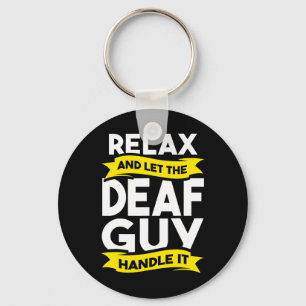 Sign Language Deaf Awareness Hearing Loss And Asl Key Ring