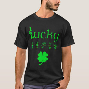 Sign Language Deaf Awareness St Patricks Day Irish T-Shirt