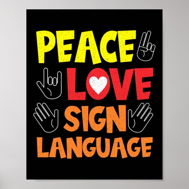 Sign Language Hand Interpreter Asl Deaf Awareness  (Front)