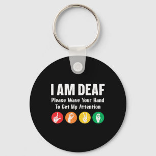 Sign Language Hand Interpreter Asl Deaf Awareness Key Ring