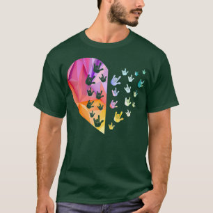Sign Language Heart  ASL Gift Deaf Gift ASL Gift T-Shirt