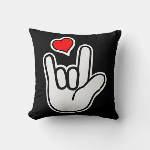 Sign Language I Love You Sign Cushion