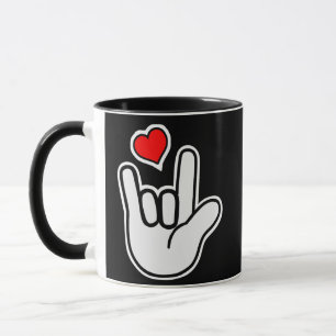 Sign Language I Love You Sign Mug