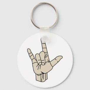 Sign Language Key Ring