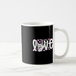 Sign Language  Love ASL  Be Kind Deaf Awareness  Coffee Mug