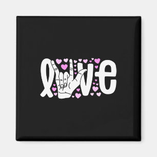 Sign Language Love ASL Be Kind Deaf Awareness Magnet