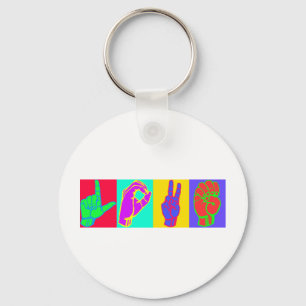 Sign Language LOVE Key Ring