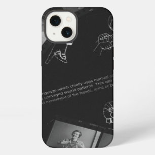 Sign Language Photogram iPhone Case