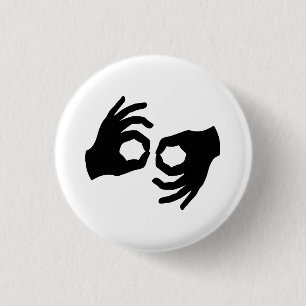 Sign Language Pictogram Button