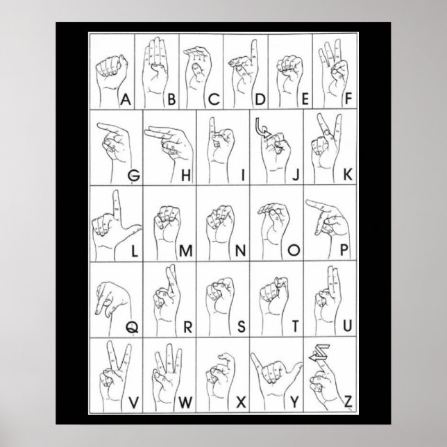 SIGN LANGUAGE poster (Front)