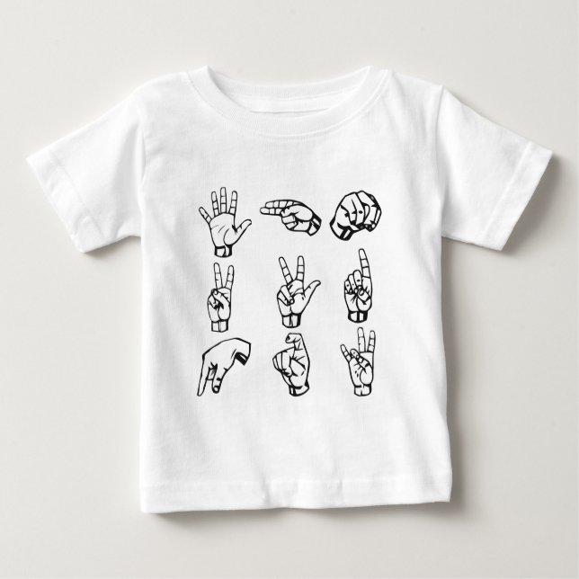 Sign Language Symbols   Baby T-Shirt (Front)