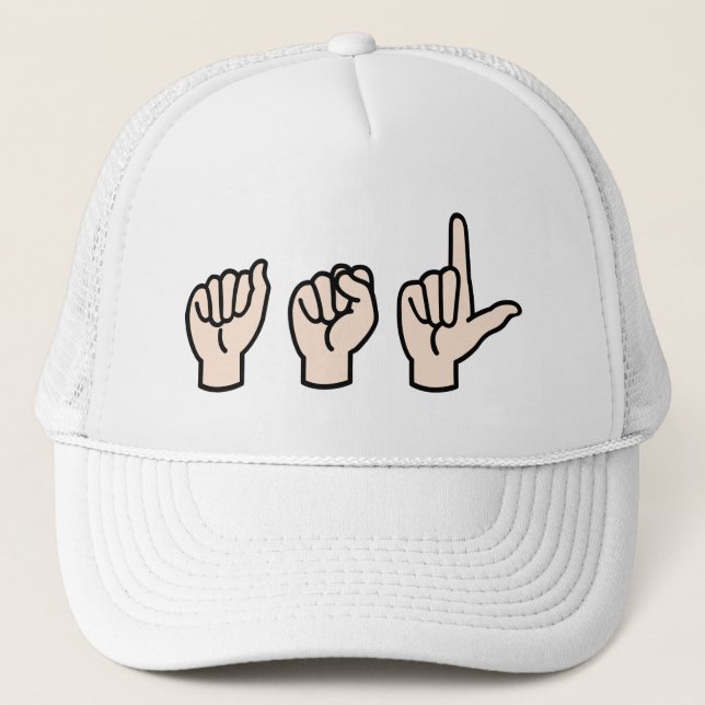 Sign Language Trucker Hat (Front)